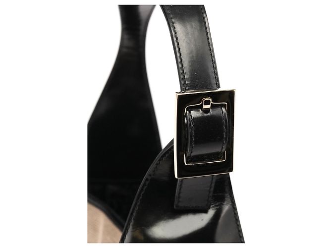 Gucci 001 3306 Borsa a tracolla Jackie in tela Beige Black Canvas - vista 12