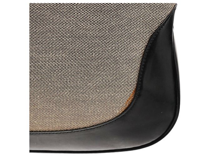 Gucci 001 3306 Borsa a tracolla Jackie in tela Beige Black Canvas - vista 8