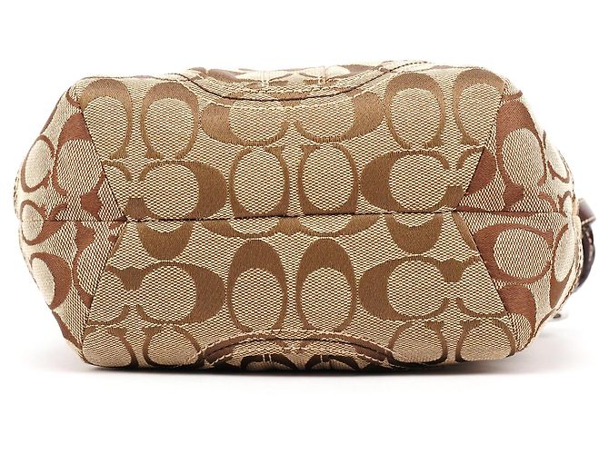 Coach Borsa Tote Soho Signature 5088 Beige Brown - vista 4