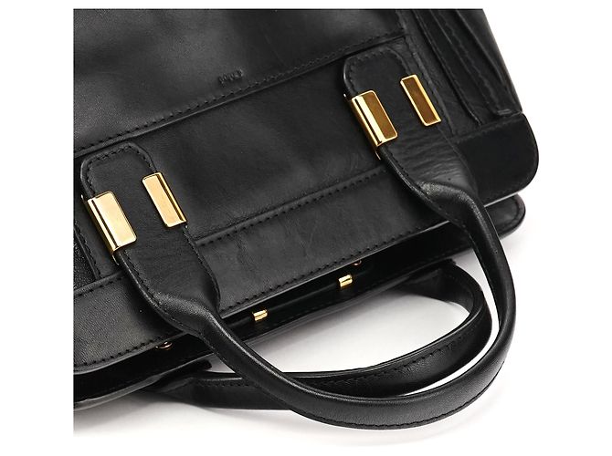 Chloé Borsa 2-Way Alice in pelle nera - vista 11