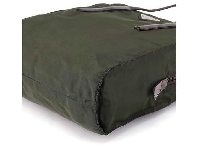 Prada Borsa Tote 1995 Green Tessuto Nappa Nylon - vista 12
