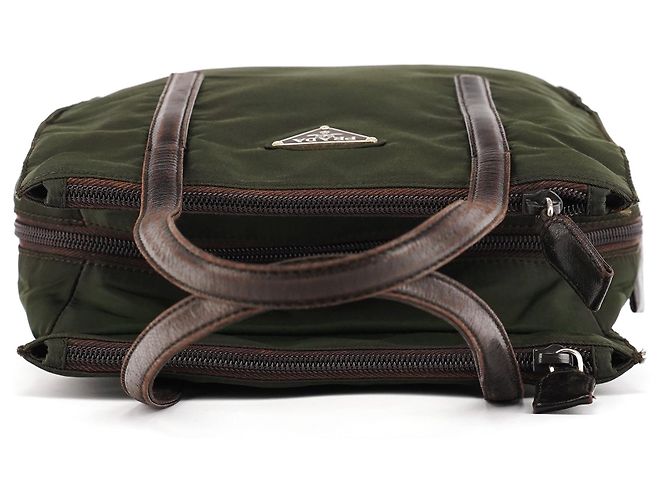 Prada Borsa Tote 1995 Green Tessuto Nappa Nylon - vista 4