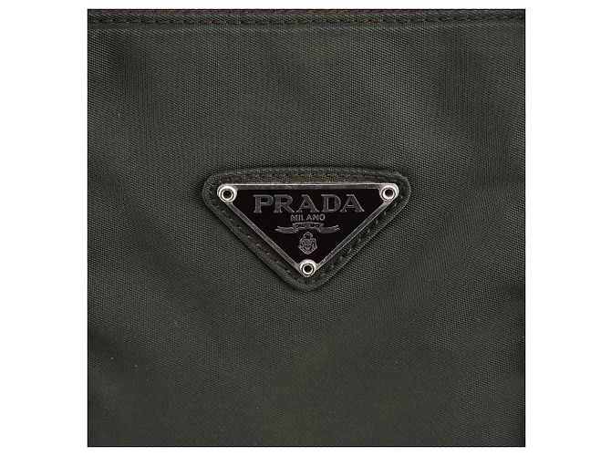Prada Borsa Tote 1995 Green Tessuto Nappa Nylon - vista 6