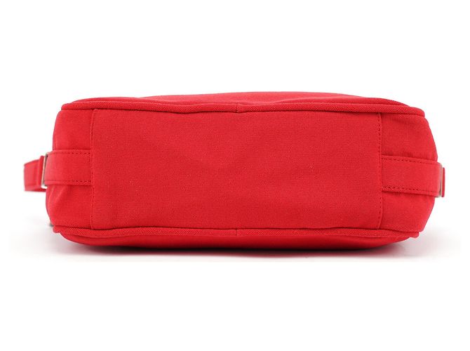 Miu Miu Vintage rote Nylon-Schultertasche - Ansicht 5