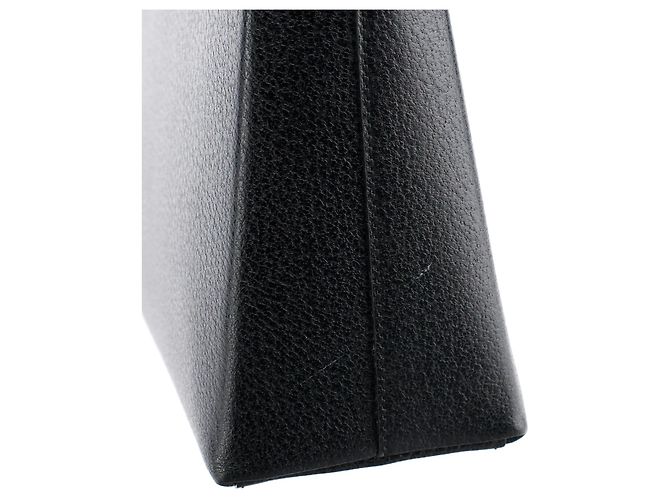 Bamboo Gucci Borsa in pelle nera con manico in bambù - vista 11