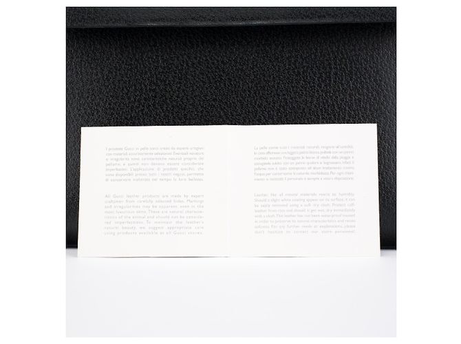 Bamboo Gucci Borsa in pelle nera con manico in bambù - vista 13