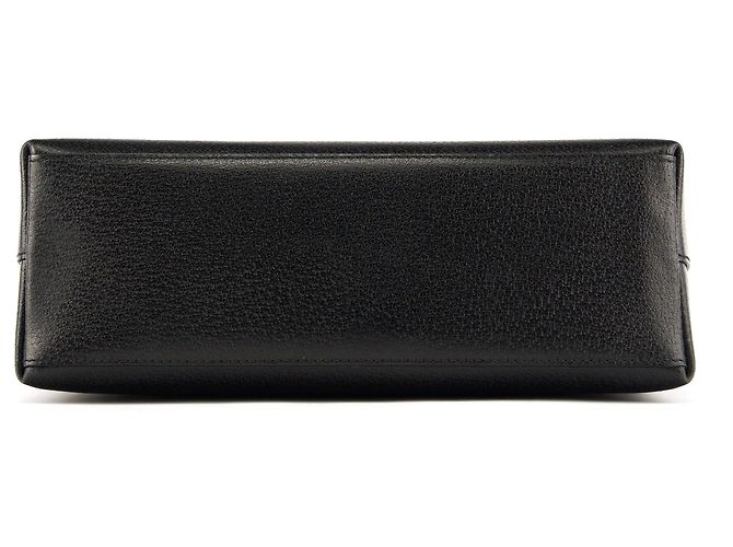 Bamboo Gucci Borsa in pelle nera con manico in bambù - vista 5