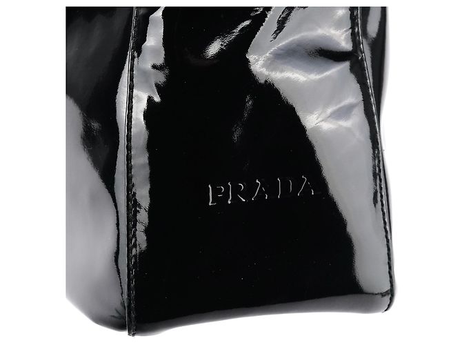 Prada Borsa Tote B8157 Black Spazzolato - vista 5