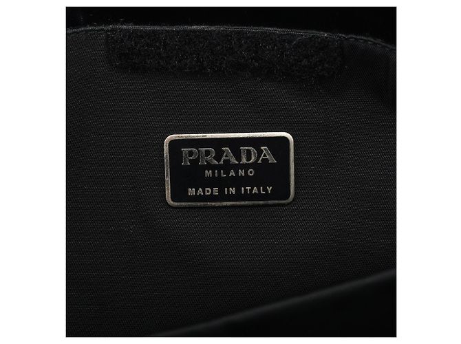 Prada Borsa Tote B8157 Black Spazzolato - vista 8