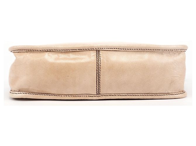 Miu Miu Borsa a tracolla hobo in pelle di agnello beige - vista 5