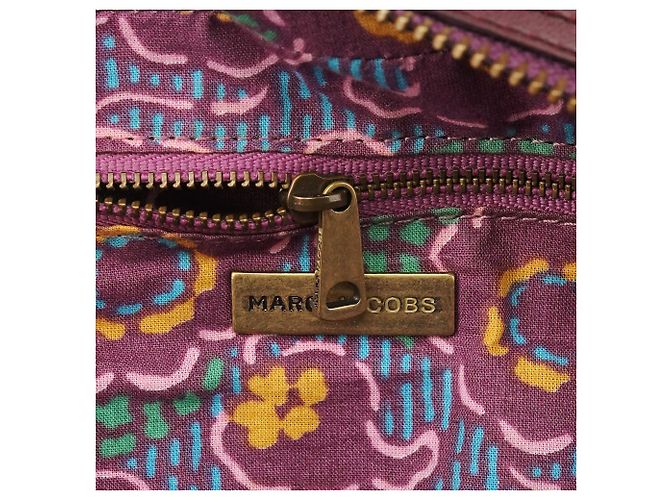Marc Jacobs Bolsa Bowling em couro roxo com fivela - vista 12