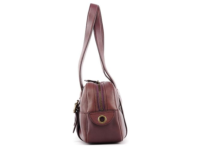 Marc Jacobs Bolsa Bowling em couro roxo com fivela - vista 2