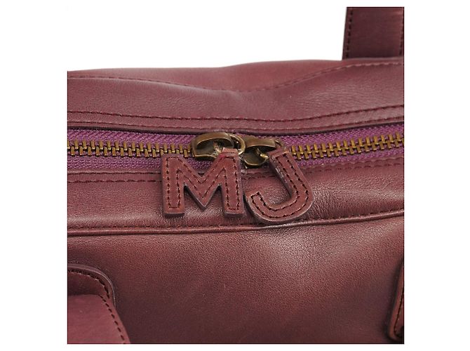 Marc Jacobs Bolsa Bowling em couro roxo com fivela - vista 6