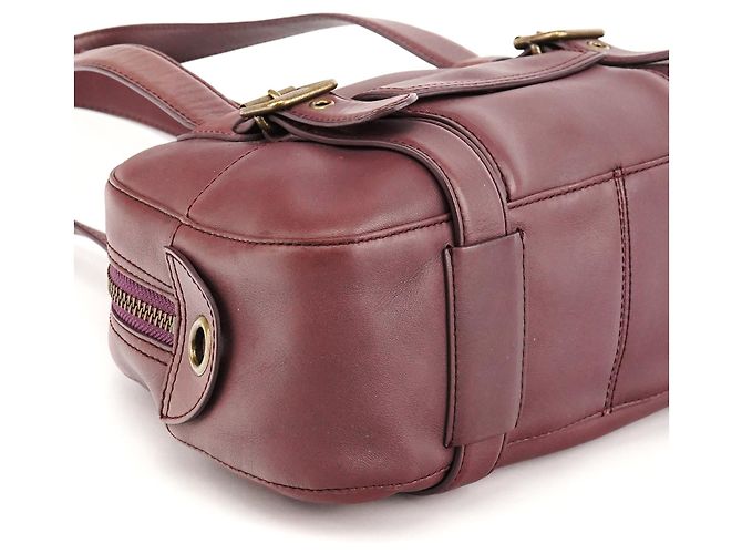 Marc Jacobs Bolsa Bowling em couro roxo com fivela - vista 8