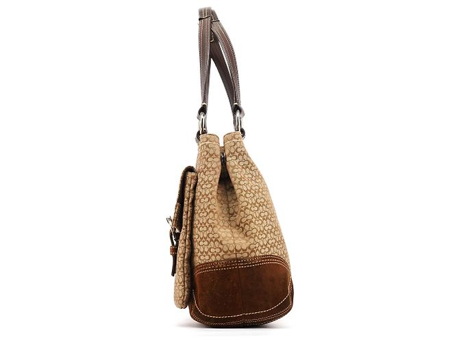 Coach Borsa Tote Soho Signature 6427 Beige Brown - vista 2