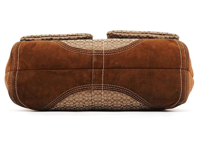 Coach Borsa Tote Soho Signature 6427 Beige Brown - vista 4