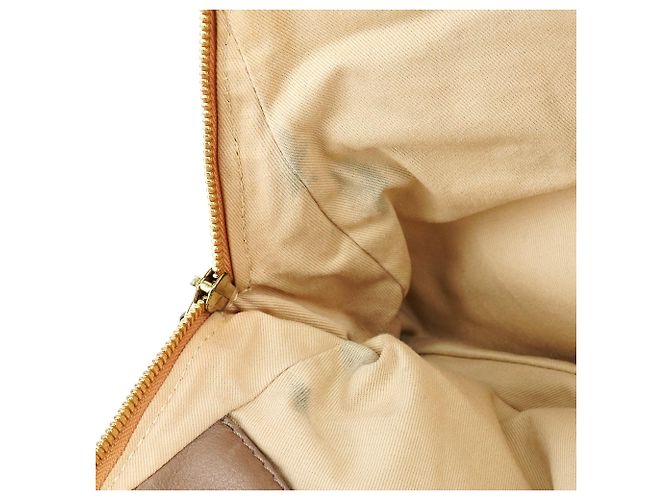 Chloé Borsa Tote Bay in pelle beige - vista 16