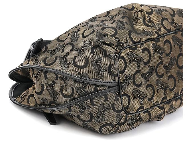 Céline Borsa a tracolla Bittersweet in Canvas Monogram brown - vista 10