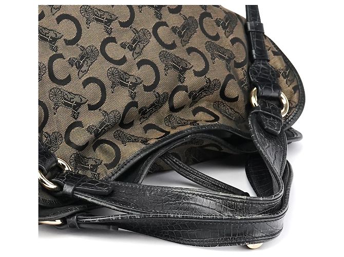 Céline Borsa a tracolla Bittersweet in Canvas Monogram brown - vista 12