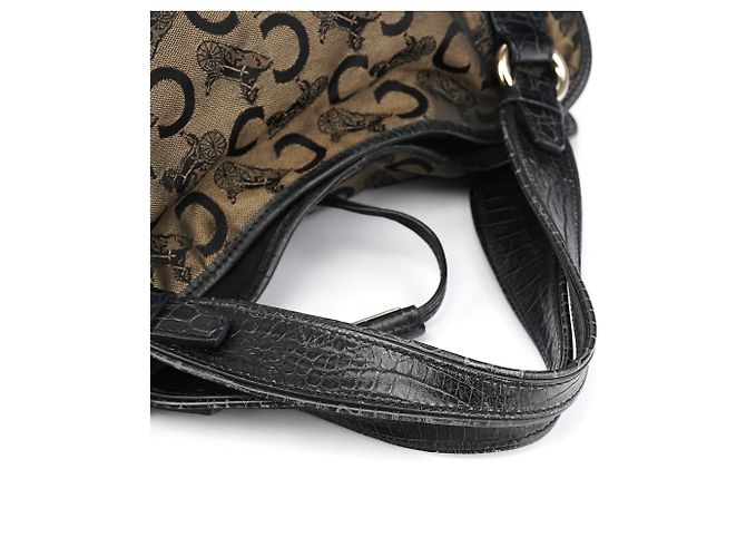 Céline Borsa a tracolla Bittersweet in Canvas Monogram brown - vista 13