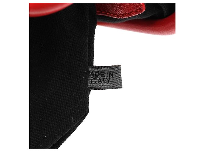 Marc Jacobs Picca borsa a tracolla Little Stam in pelle matelassé rossa - vista 15