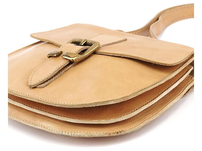 Miu Miu Borsa a tracolla in pelle beige - vista 11