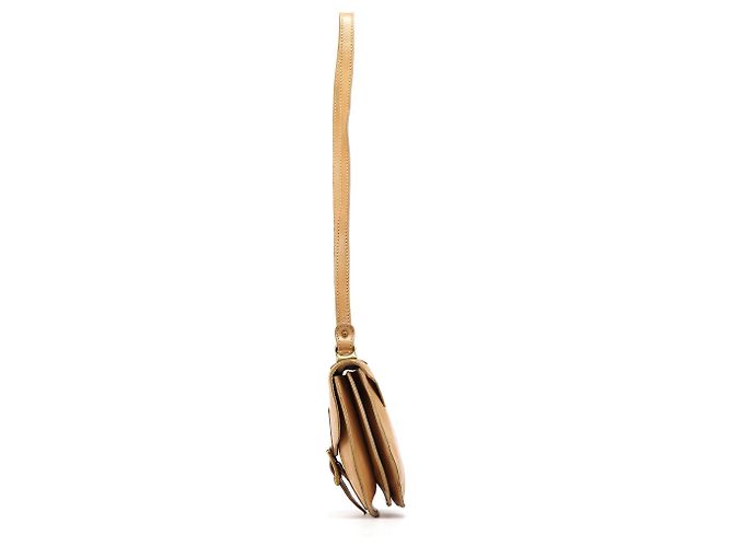 Miu Miu Borsa a tracolla in pelle beige - vista 2