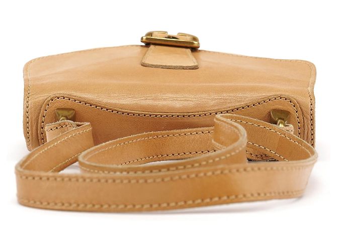 Miu Miu Borsa a tracolla in pelle beige - vista 4