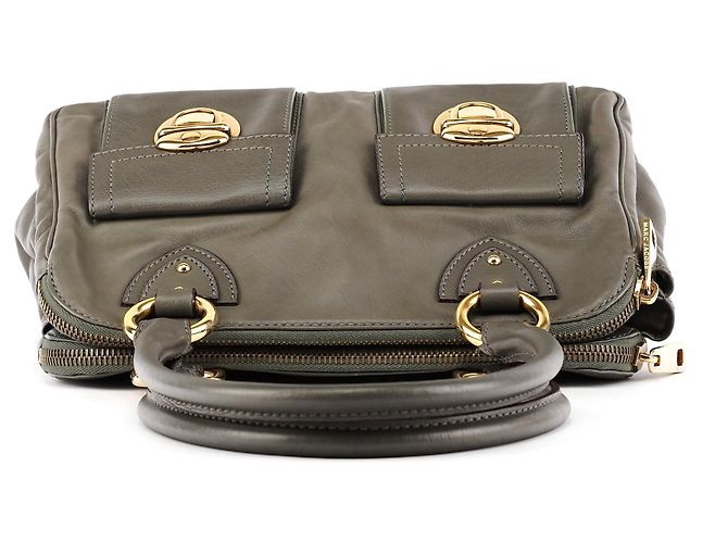 Marc Jacobs Borsa Tote Blake multi-tasche in pelle grigia - vista 4