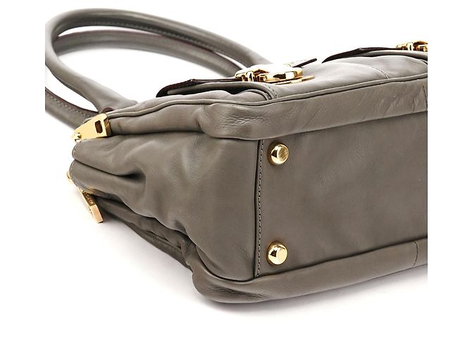 Marc Jacobs Borsa Tote Blake multi-tasche in pelle grigia - vista 7