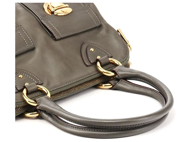 Marc Jacobs Borsa Tote Blake multi-tasche in pelle grigia - vista 9