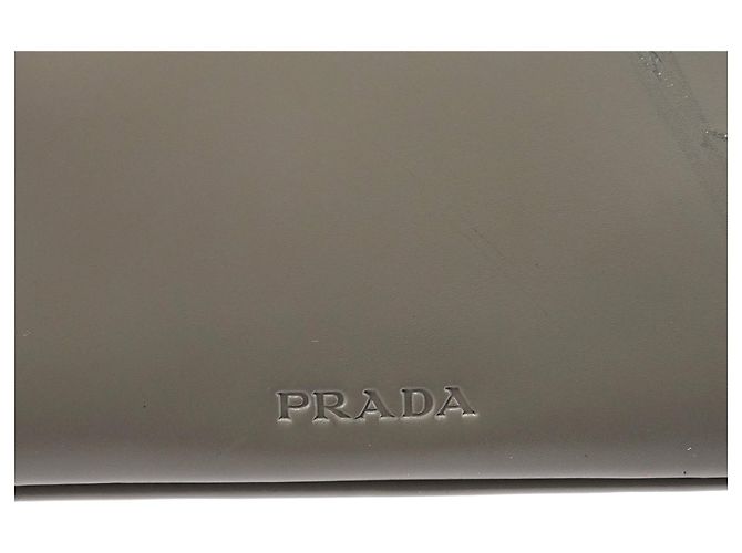 Prada Borsa a tracolla 1998 Grey Vitello Metallo - vista 6