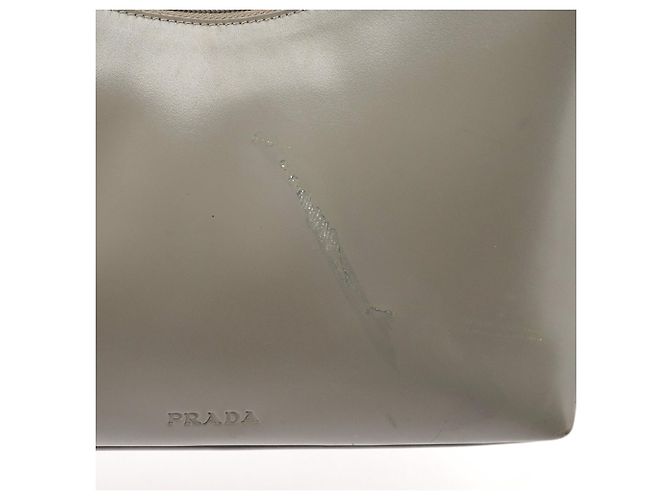 Prada Borsa a tracolla 1998 Grey Vitello Metallo - vista 9