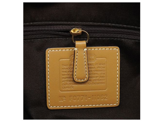 Coach 11062 Borsa Tote Signature Turnlock Beige Tan - vista 15