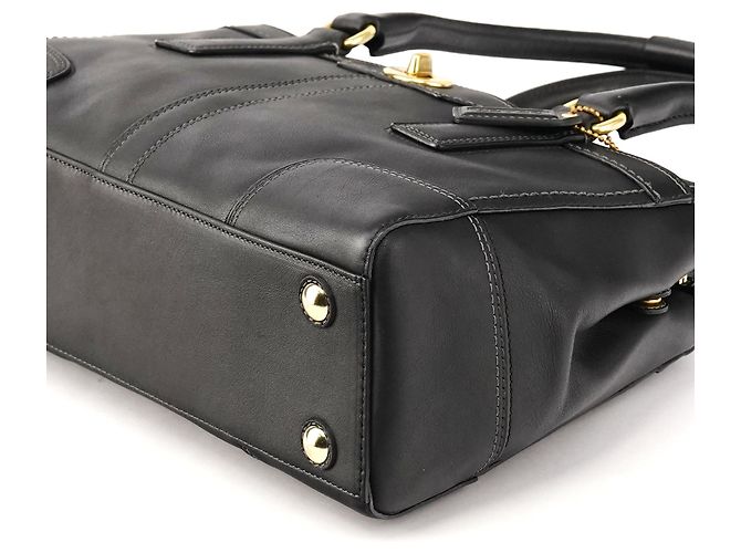 Coach 11047 Borsa Tote Hamptons in pelle nera - vista 10