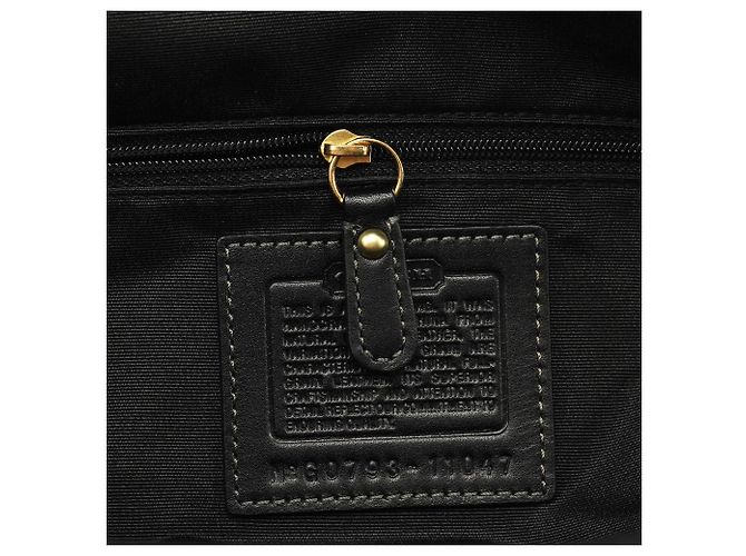 Coach 11047 Borsa Tote Hamptons in pelle nera - vista 13