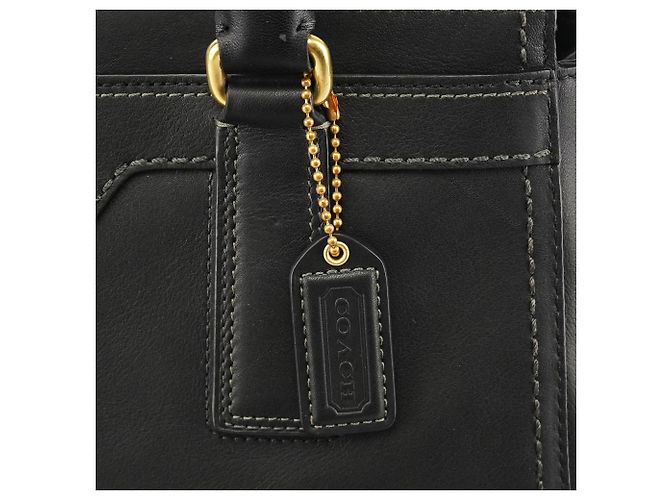 Coach 11047 Borsa Tote Hamptons in pelle nera - vista 7