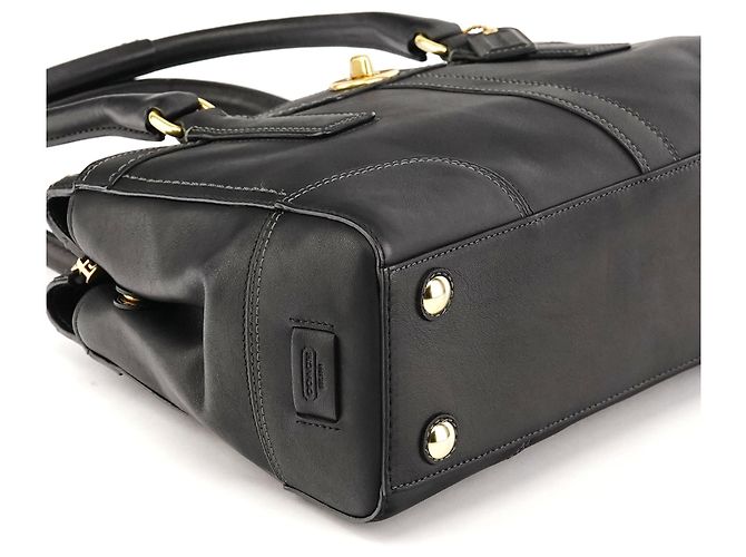 Coach 11047 Borsa Tote Hamptons in pelle nera - vista 9