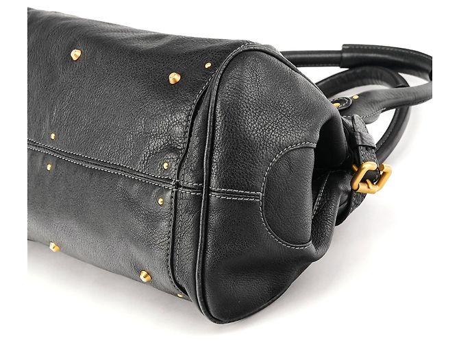 Chloé Borsa a tracolla Paddington in pelle nera - vista 12