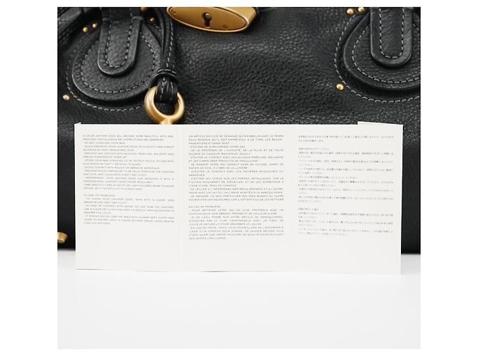 Chloé Borsa a tracolla Paddington in pelle nera - vista 14