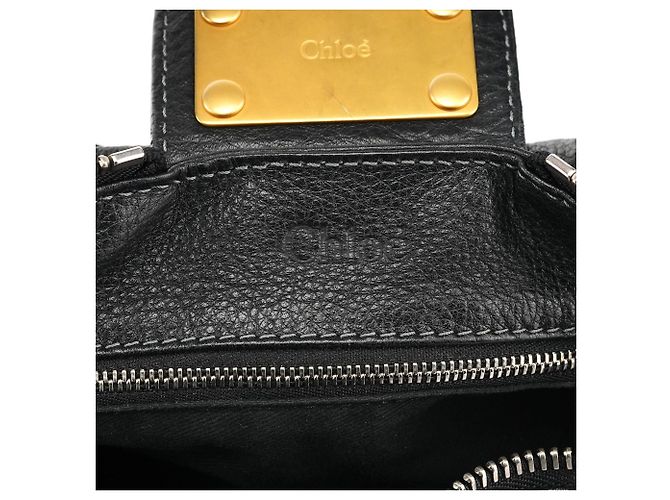 Chloé Borsa a tracolla Paddington in pelle nera - vista 15