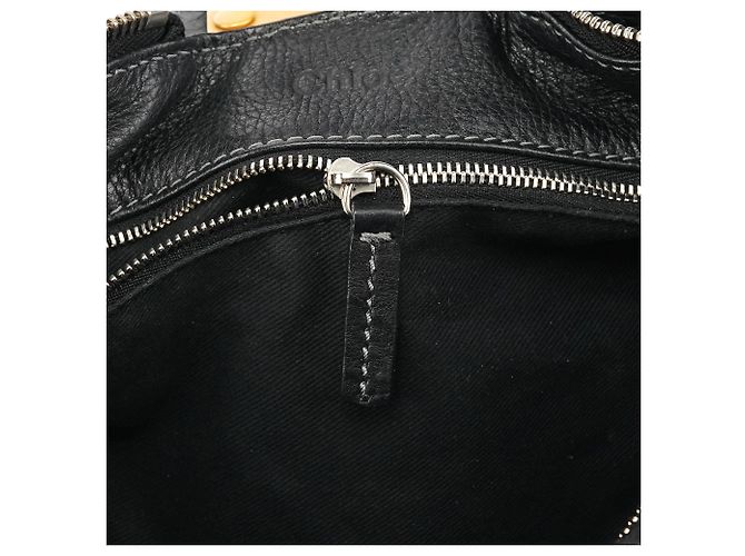 Chloé Borsa a tracolla Paddington in pelle nera - vista 16