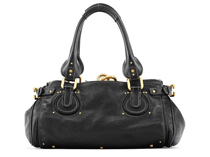 Chloé Borsa a tracolla Paddington in pelle nera - vista 3
