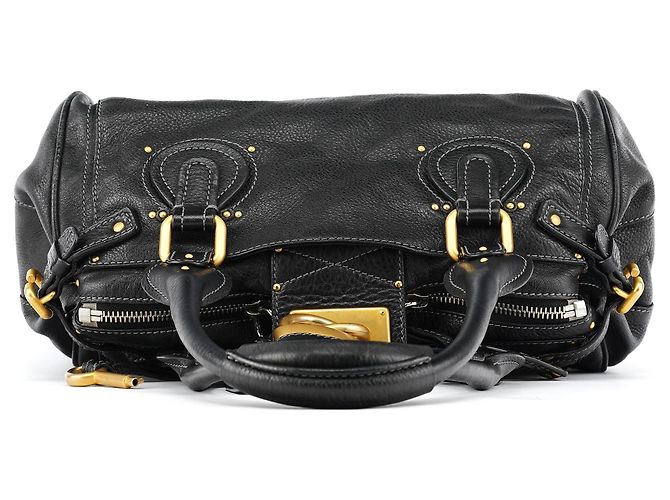 Chloé Borsa a tracolla Paddington in pelle nera - vista 4