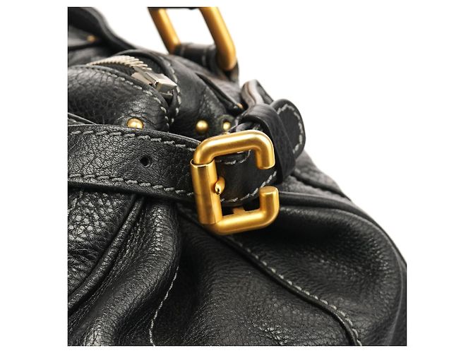 Chloé Borsa a tracolla Paddington in pelle nera - vista 9