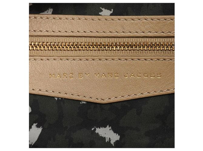 Marc by Marc Jacobs Borsa 2-Way multiptasche in pelle beige - vista 12