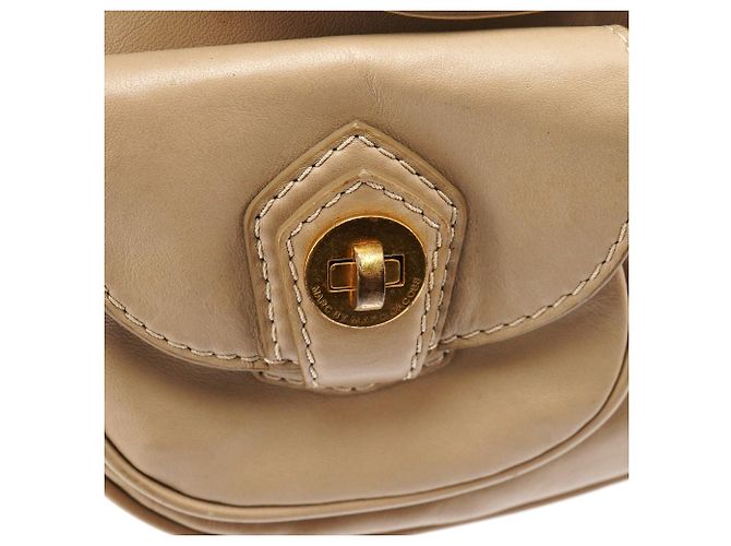 Marc by Marc Jacobs Borsa 2-Way multiptasche in pelle beige - vista 7