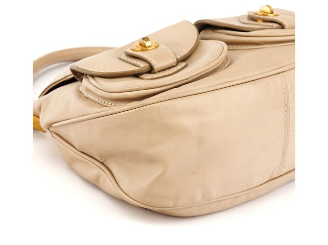 Marc by Marc Jacobs Borsa 2-Way multiptasche in pelle beige - vista 9
