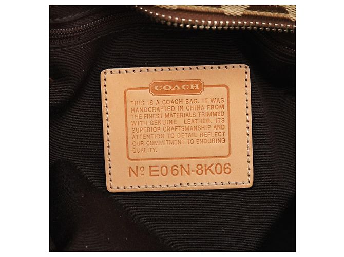 Coach Borsa Tote 8K06 Beige Tan Signature Hamptons - vista 12