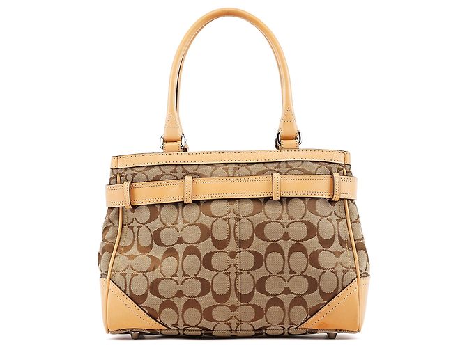 Coach Borsa Tote 8K06 Beige Tan Signature Hamptons - vista 3
